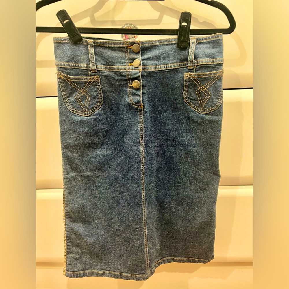 Authentic Plein Sud Women’s Denim Skirt in Excellent Conditions